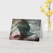 Poe de Raaf van Grunge, Verjaardag Kaart (Gele Bloem)