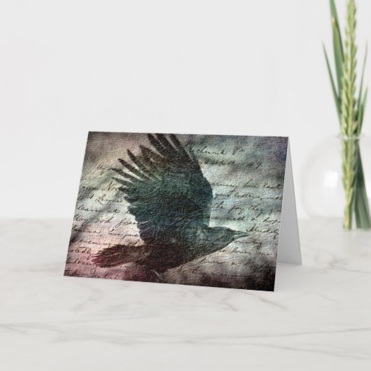 Poe de Raaf van Grunge, Verjaardag Kaart (Voorkant)