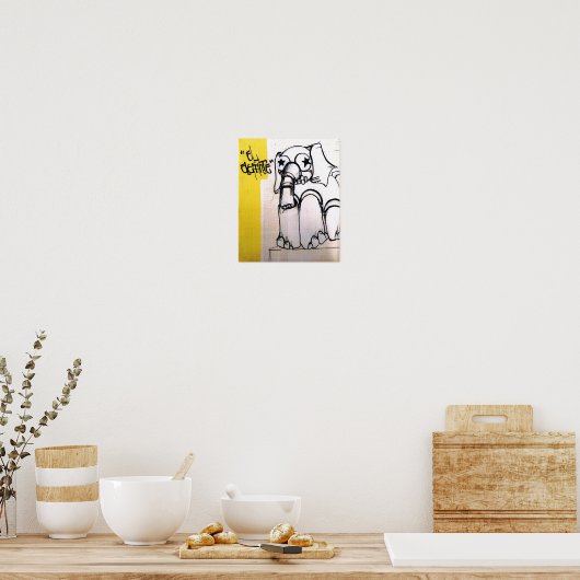 Poe Dis Elephant Poster (Keuken)