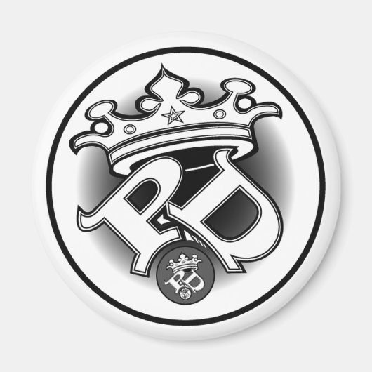 Poe Dis White Logo Magnet (Voorkant)