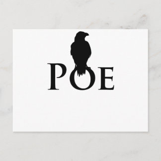 Poe Edgar Allan Poe und der Rabe Briefkaart