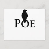 Poe Edgar Allan Poe und der Rabe Briefkaart (Voorkant)
