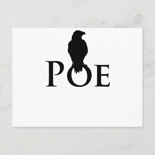 Poe Edgar Allan Poe und der Rabe Briefkaart (Voorkant)