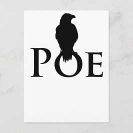 Poe Edgar Allan Poe und der Rabe Briefkaart
