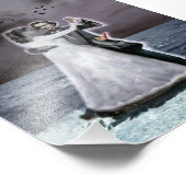 Poe en Annabel Lee Beyond op het Zee Foto Afdruk (Hoek)