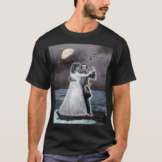 Poe en Annabel Lee Beyond op het Zee T-shirt (Voorkant)