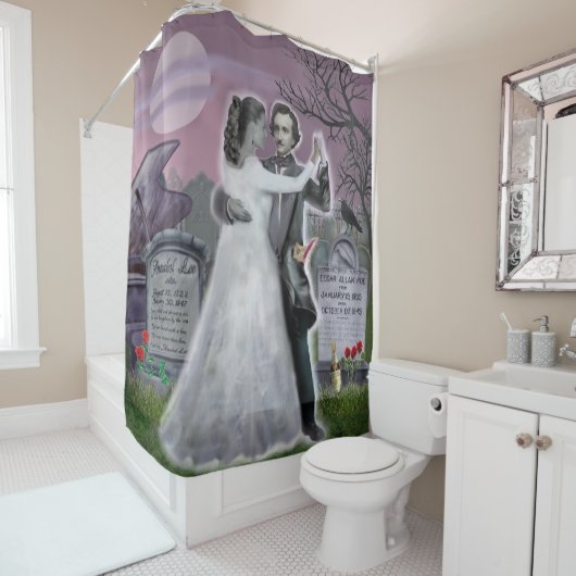 Poe en Annabel Lee Eternally Douchegordijn (In situ)