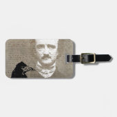 PoE en Raven Grunge Digital Art Bagagelabel (Voorkant horizontaal)