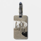 PoE en Raven Grunge Digital Art Bagagelabel (Achterkant verticaal)