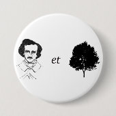 Poe-et-Tree-Button Ronde Button 7,6 Cm (Voorkant)