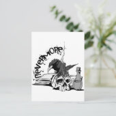Poe Nevermore de Schedel & het Boek van de Raaf Briefkaart (Staand voorkant)