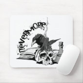 Poe Nevermore Raven Skull & Book Muismat (Met muis)