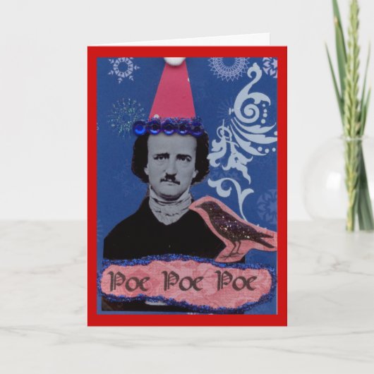 Poe Poe Poe Feestdagen Kaart (Voorkant)