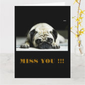 POE POE WEINIG PUG KAART (Gele Bloem)