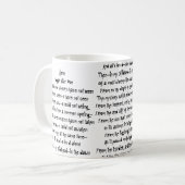 Poe-Poetry Coffee Mok (Voorkant links)