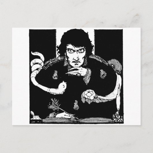 Poe Portrait Briefkaart (Voorkant)