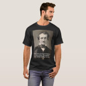 Poe Quote over de kracht van woorden T-shirt (Voorkant volledig)
