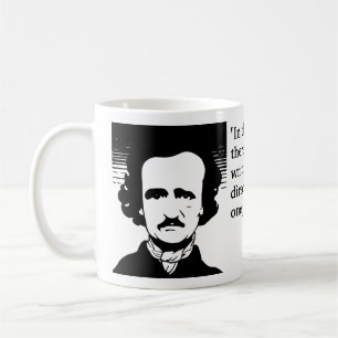 Poe Quote over het schrijven van korte artikelen Koffiemok