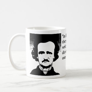 Poe Quote over het schrijven van korte artikelen Koffiemok
