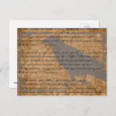 Poe Raven Gothic Briefkaart (Voorkant / Achterkant)