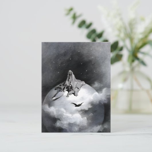 Poe Raven Illustratie van Gustave Dore Briefkaart (Staand voorkant)