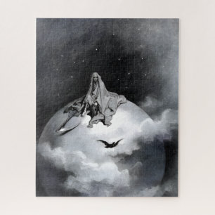 Poe Raven Illustratie van Gustave Dore Legpuzzel