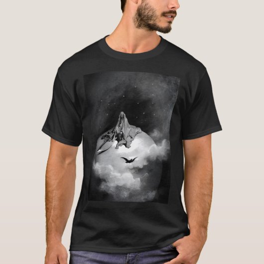 Poe Raven Illustratie van Gustave Dore T-shirt (Voorkant)
