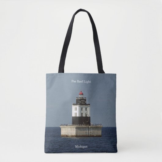 Poe Reef Light over de hele canvas tas (Voorkant)