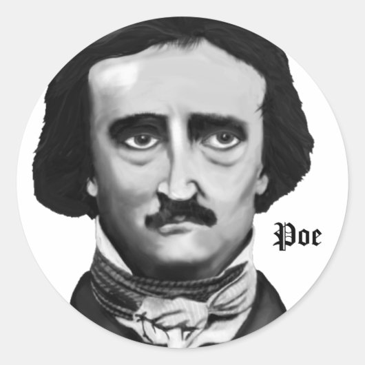 Poe Ronde Sticker (Voorkant)
