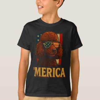 Poedel 4 juli _ Patriotic Merica Dog Independance T-shirt