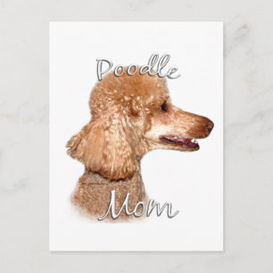 Poedel (abrikoos) Mam 2 Briefkaart