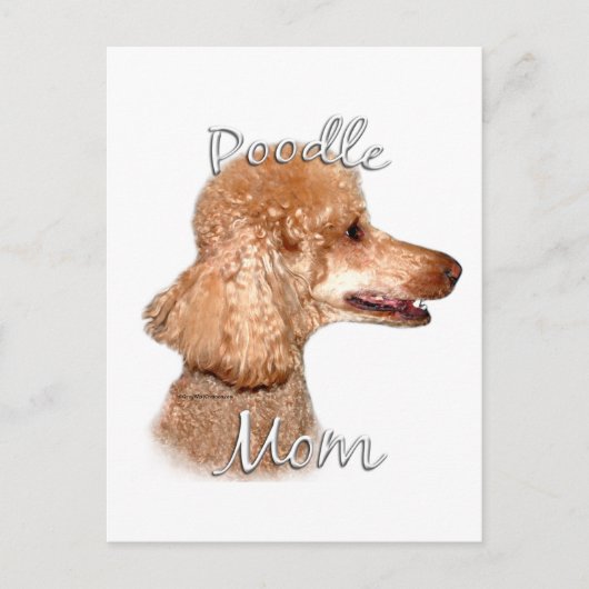 Poedel (abrikoos) Mam 2 Briefkaart (Voorkant)