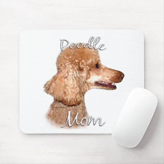 Poedel (abrikoos) Mam 2 Muismat (Met muis)