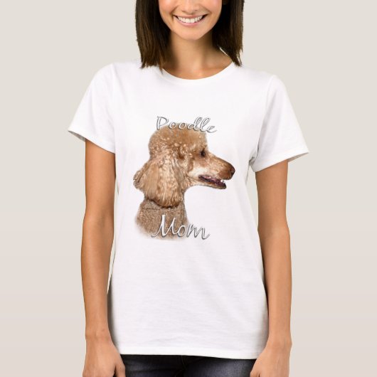 Poedel (abrikoos) Mam 2 T-shirt (Voorkant)