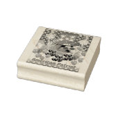 Poedel Amerikaanse Patriot houten stempel (Stempel)