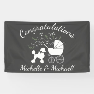 Poedel Baby shower Puppy Spandoek