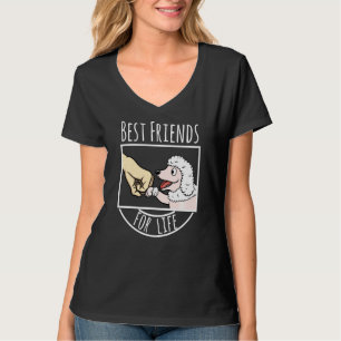 Poedel beste vrienden voor het leven hond 1 t-shirt