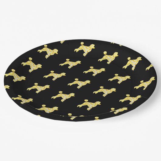 POEDEL BLING PAPIEREN BORDJE (Gekanteld)