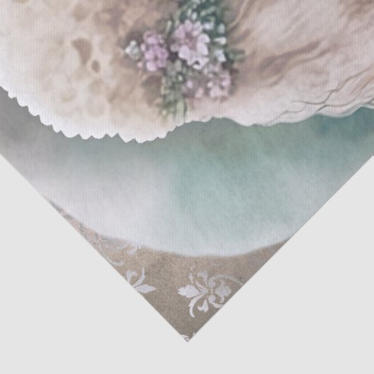 poedel bloemenhond tissuepapier (Detail)