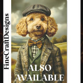 Poedel Boer Portret In Landschap CG5 Decoupage Tissuepapier