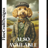 Poedel Boer Portret In Landschap CG6 Decoupage Tissuepapier