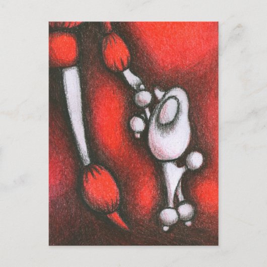 poedel briefkaart (Voorkant)