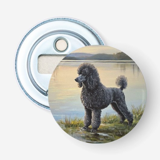 Poedel Button Flesopener (Voorkant)