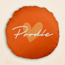 Poedel Chic & Fancy Script Sinaasappel w / Oranje