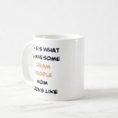 poedel, crème, mam, geweldige koffiemok (Voorkant links)