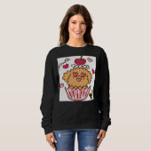 poedel cupcake trui (Voorkant volledig)