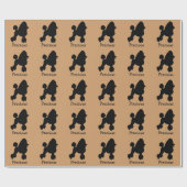 Poedel Custom Wrapping Paper Cadeaupapier (Vlak)