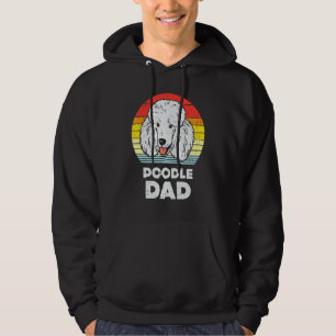 Poedel Dad Sunset Retro Dier Huisdier Hondenliefhe Hoodie