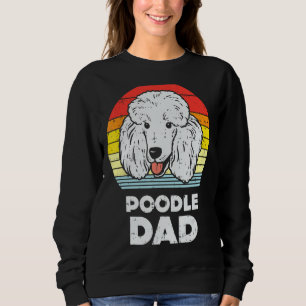 Poedel Dad Sunset Retro Dier Huisdier Hondenliefhe Trui