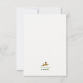 Poedel Dank u opmerking Bedankkaart (Achterkant)